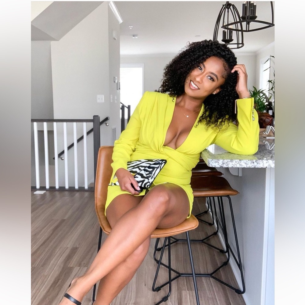 Neon Blazer Dress from Zara